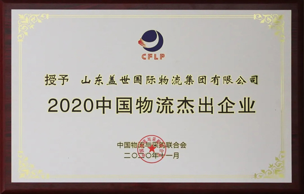 南宫NG28集团获评“2020中国物流杰出企业”